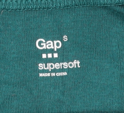 Womens UK Size S Gap Green Basic T-Shirt