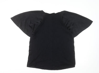 Womens UK Size 10 NEXT Black Basic T-Shirt