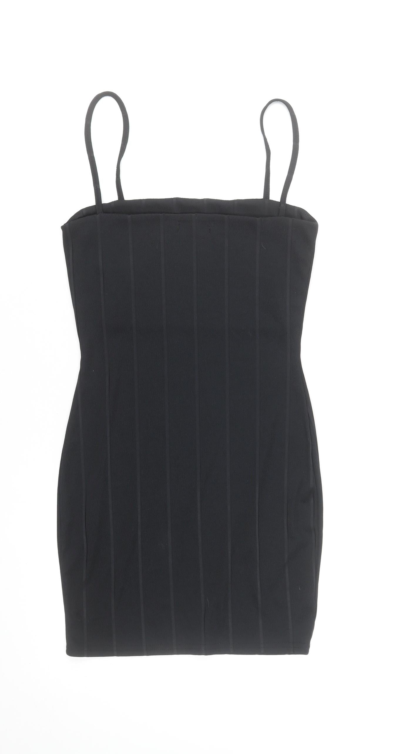 PrettyLittleThing Women’s Black Size 10 Bodycon Mini Dress