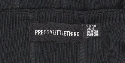 PrettyLittleThing Women’s Black Size 10 Bodycon Mini Dress