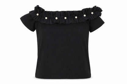 Womens UK Size 8 Dorothy Perkins Black Camisole Blouse