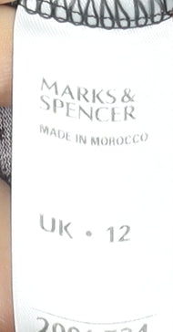 Womens UK Size 12 Marks and Spencer Multicoloured Tunic Blouse