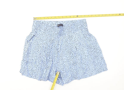 Marks and Spencer Women’s Blue Polka Dot Paperbag Shorts Size 12