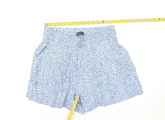 Marks and Spencer Women’s Blue Polka Dot Paperbag Shorts Size 12