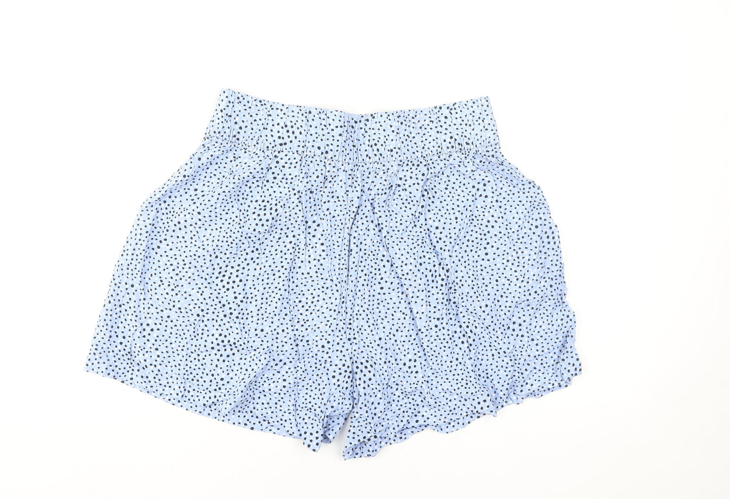 Marks and Spencer Women’s Blue Polka Dot Paperbag Shorts Size 12