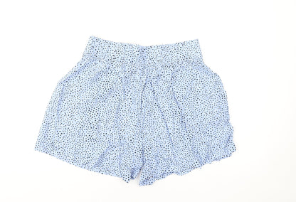 Marks and Spencer Women’s Blue Polka Dot Paperbag Shorts Size 12