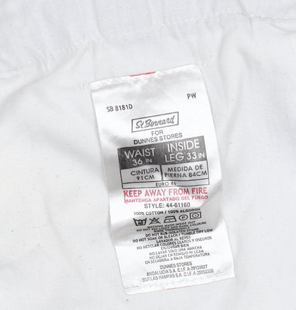 St. Bernard for Dunnes Stores Men's Beige Chino Trousers 36W 33L Cotton