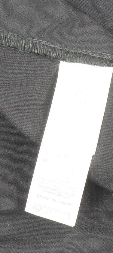 New Look Women’s Black Long Trench Coat Size 8 Regular Fit