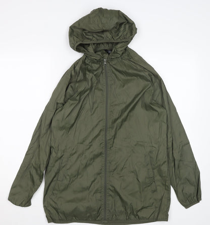 Mens UK Size S Dunnes Green Windbreaker Coat