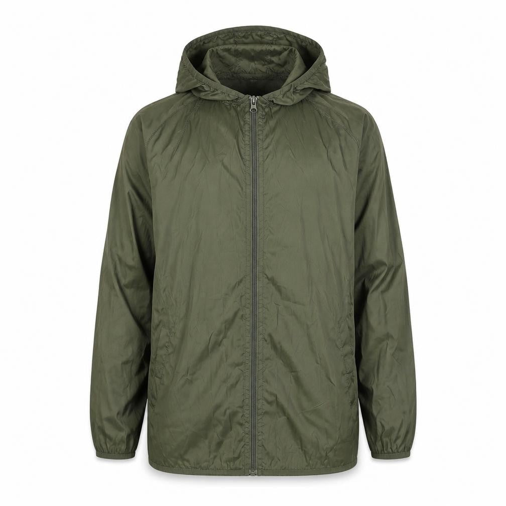 Mens UK Size S Dunnes Green Windbreaker Coat