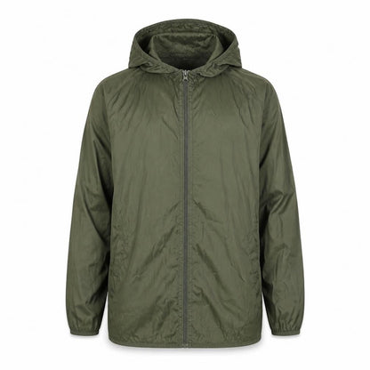 Mens UK Size S Dunnes Green Windbreaker Coat