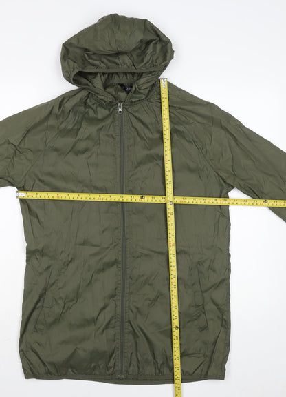 Mens UK Size S Dunnes Green Windbreaker Coat