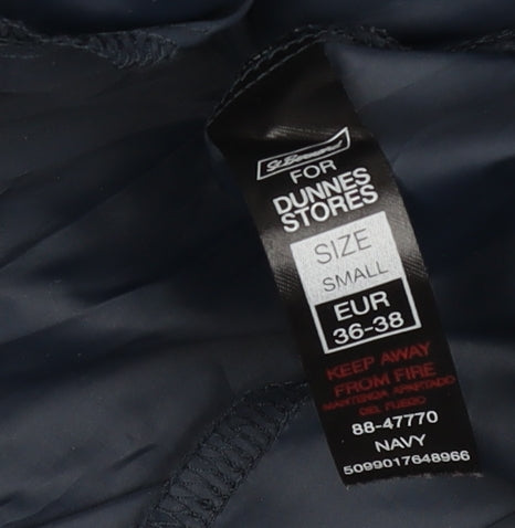 Mens UK Size S Dunnes Stores Blue Windbreaker Coat
