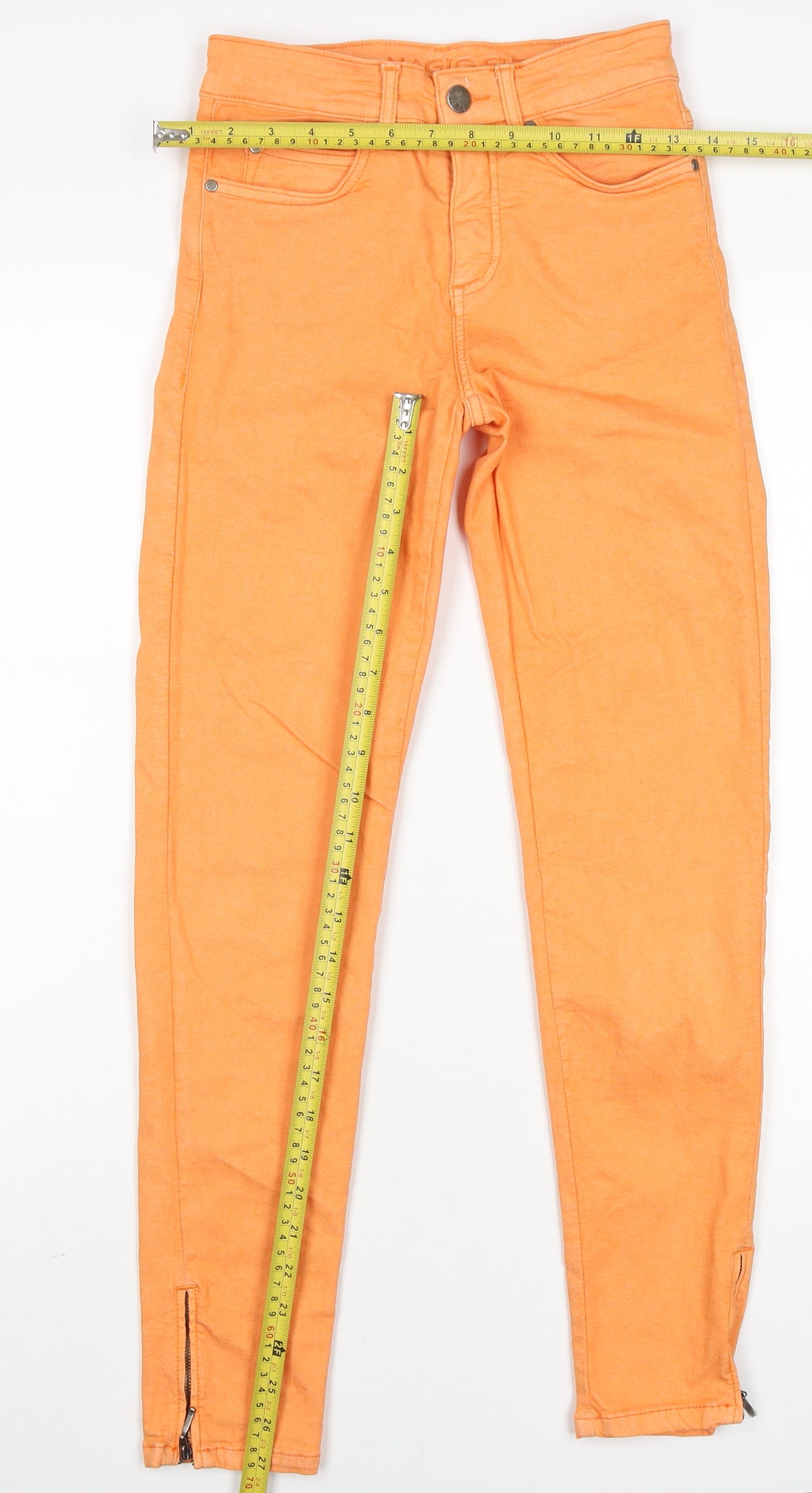 Womens UK Size 6 G-Star Raw Slim Fit Skinny Orange Jeans