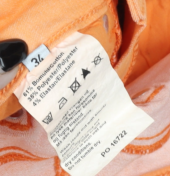 Womens UK Size 6 G-Star Raw Slim Fit Skinny Orange Jeans