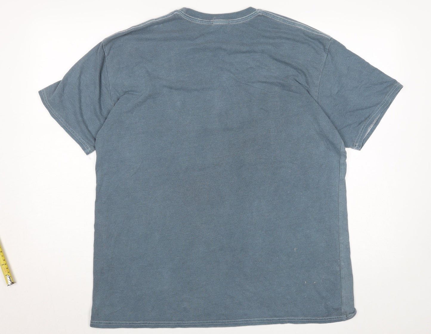 Boohoo Women's Blue Arizona Print Cotton T-Shirt Size 12