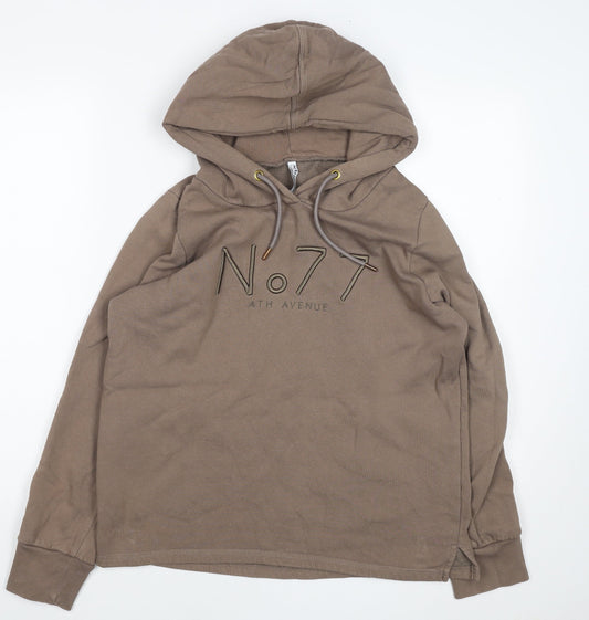 Womens UK Size M No.77 Ath Avenue Brown Pullover Hoodie
