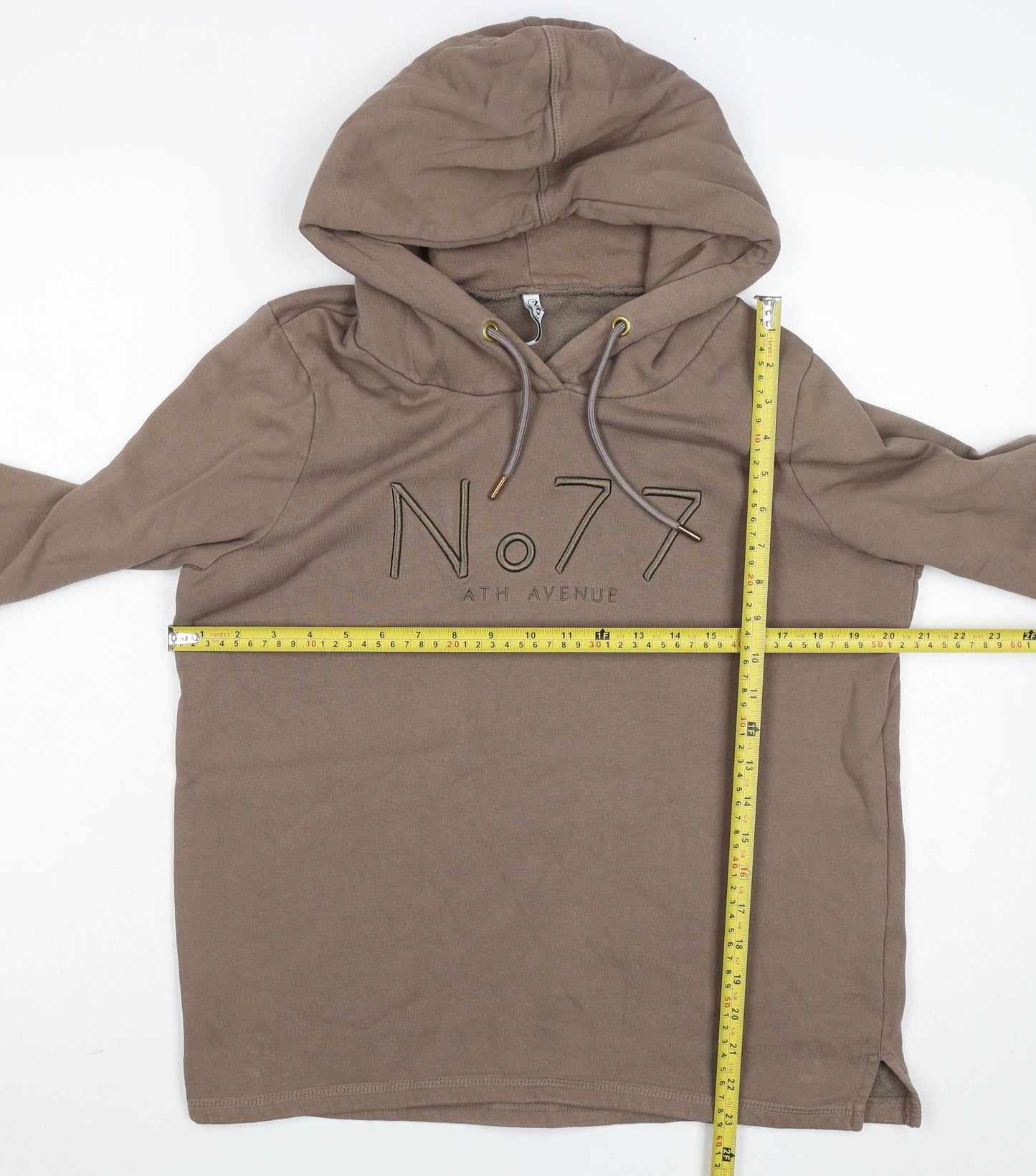 Womens UK Size M No.77 Ath Avenue Brown Pullover Hoodie