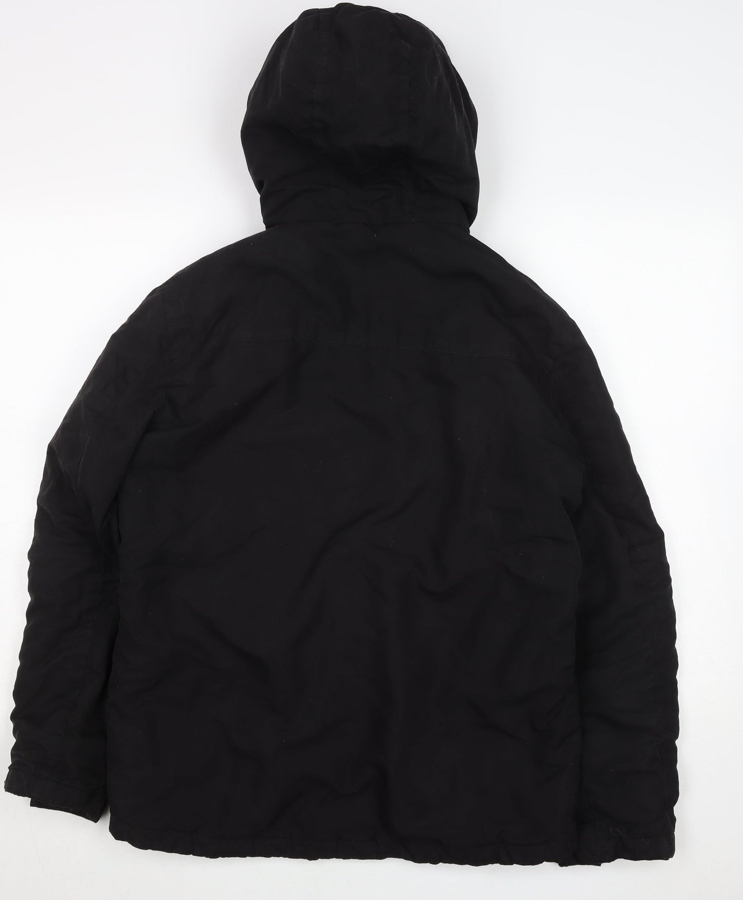 Primark Men’s Black Hooded Parka Jacket Medium Regular Fit