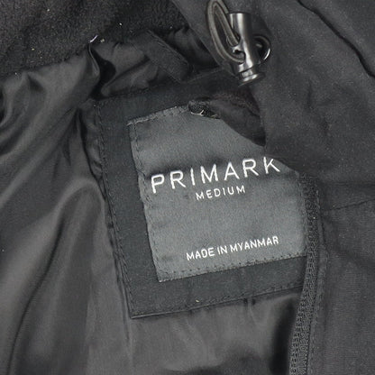 Primark Men’s Black Hooded Parka Jacket Medium Regular Fit