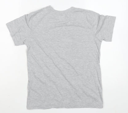 Girls UK Size 11-12 Years Reebok Grey Basic T-Shirt