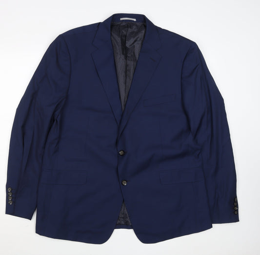 Mens UK Size 46  Regular Blue Suit Jacket