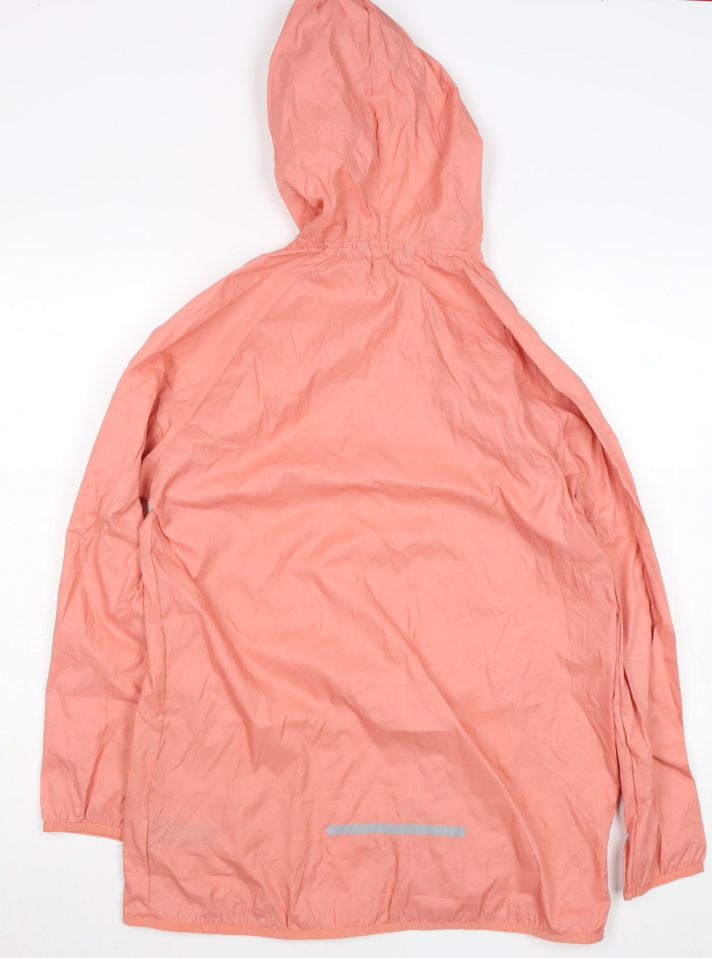 Dunnes Womens Pink Lightweight Hooded Windbreaker Jacket Size M