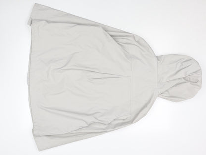 Dunnes Women Beige Hooded Rain Coat Jacket Size 16