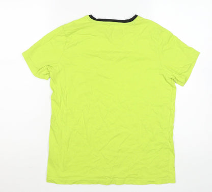 Boys UK Size 13-14 Years Minecraft Green Basic T-Shirt