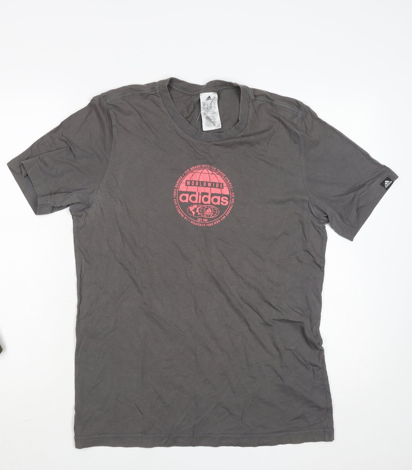 Mens UK Size S adidas Grey  T-Shirt
