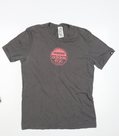 Mens UK Size S adidas Grey  T-Shirt