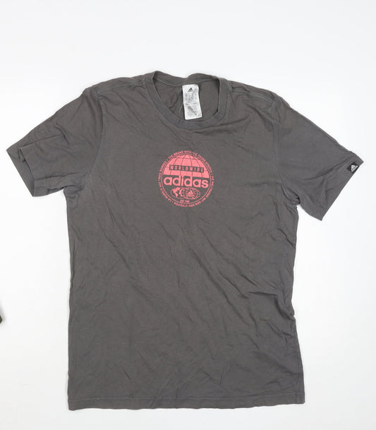 Mens UK Size S adidas Grey  T-Shirt