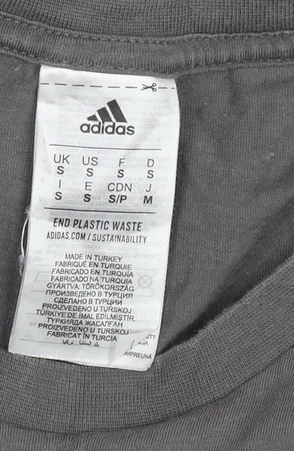 Mens UK Size S adidas Grey  T-Shirt