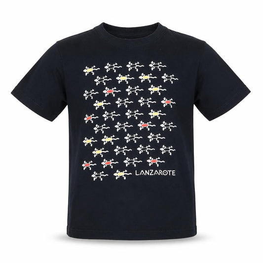 Boys UK Size 6 Years Lanzatextil Black Basic T-Shirt