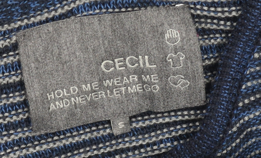 Womens UK Size S Cecil Blue Pullover Jumper