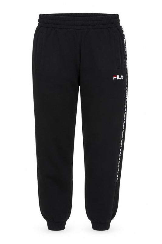 Mens UK Size S FILA Regular Fit Jogger Black Trousers