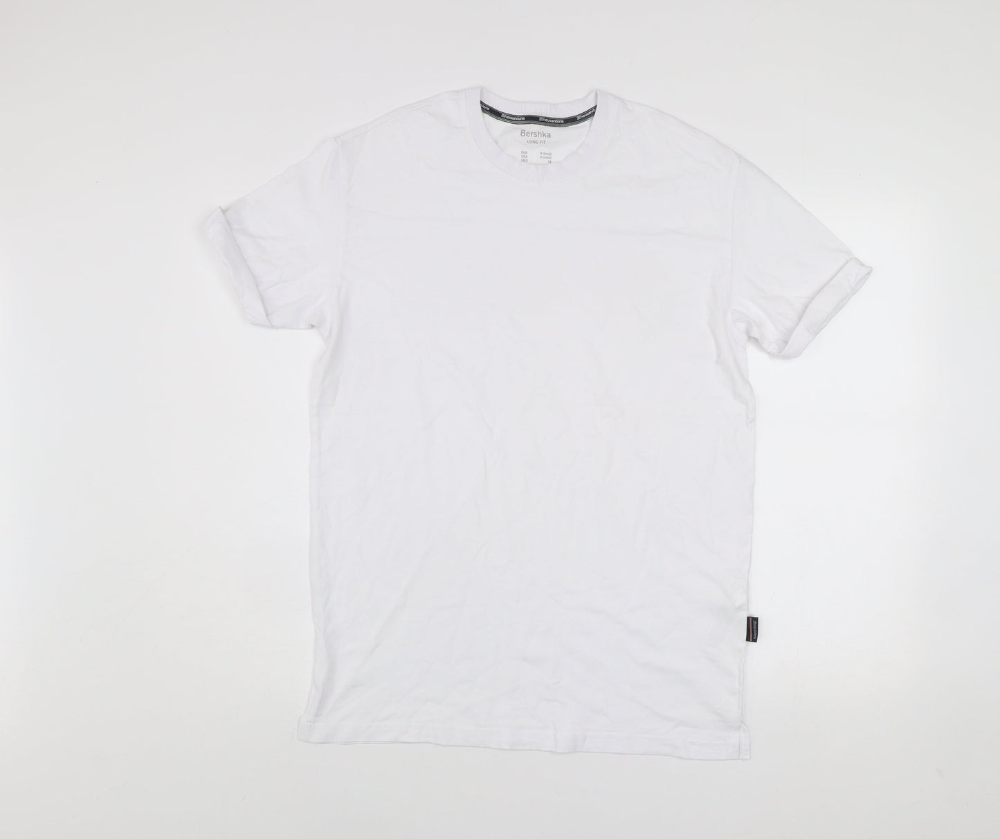Mens UK Size XS Bershka White  T-Shirt
