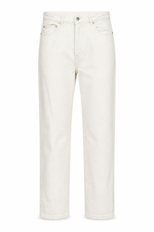 Womens UK Size 8 Primark Regular Fit Straight Ivory Jeans