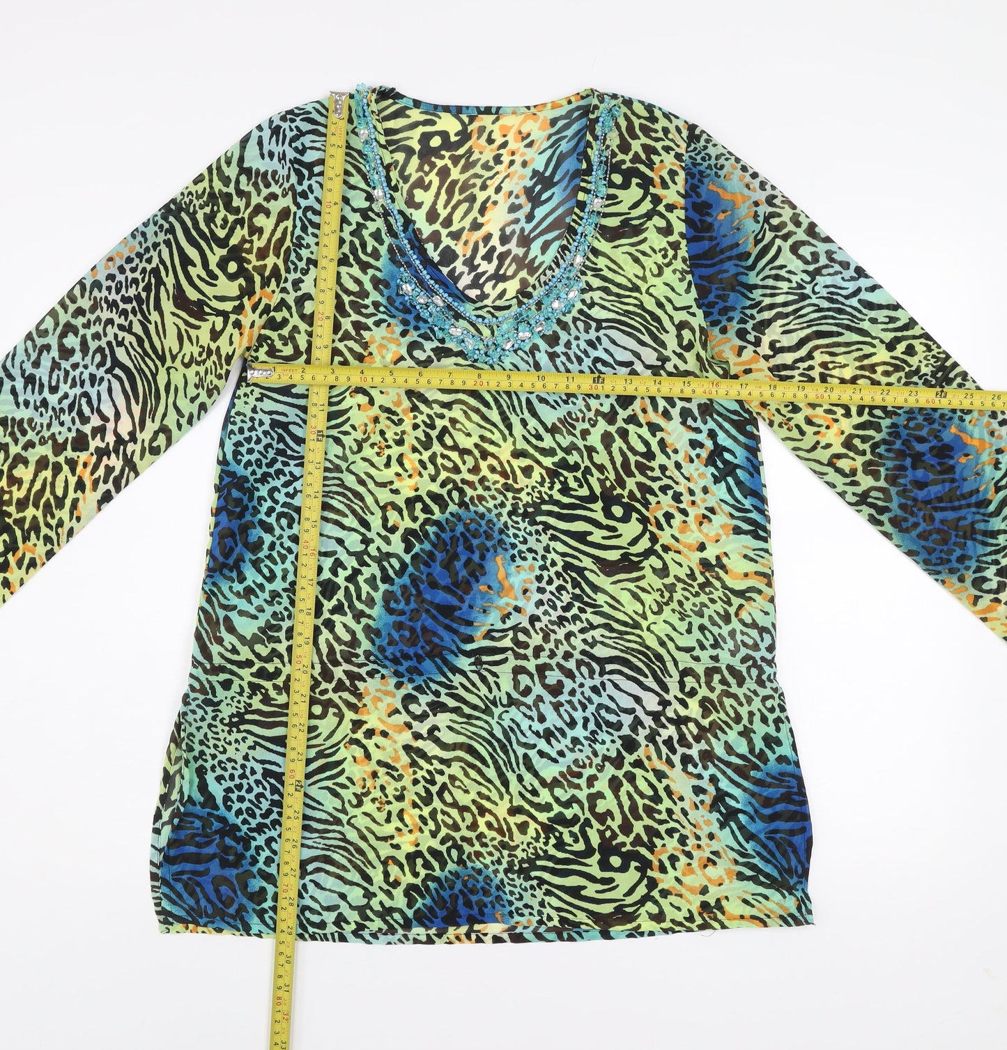 Womens UK Size S St. Bernard for Dunnes Stores Multicoloured Tunic Blouse