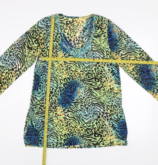 Womens UK Size S St. Bernard for Dunnes Stores Multicoloured Tunic Blouse