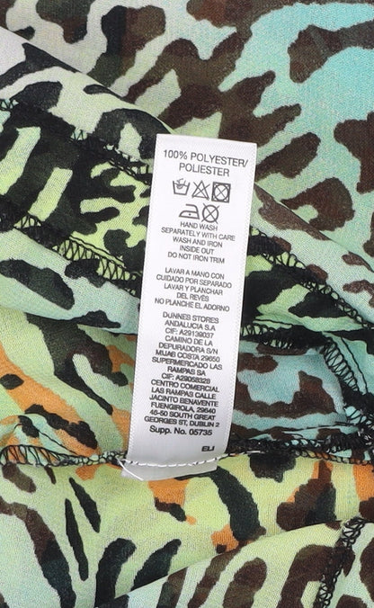 Womens UK Size S St. Bernard for Dunnes Stores Multicoloured Tunic Blouse
