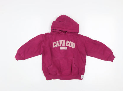 Girls UK Size 4 Years Cuffy's Pink Pullover Hoodie