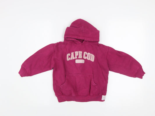 Girls UK Size 4 Years Cuffy's Pink Pullover Hoodie
