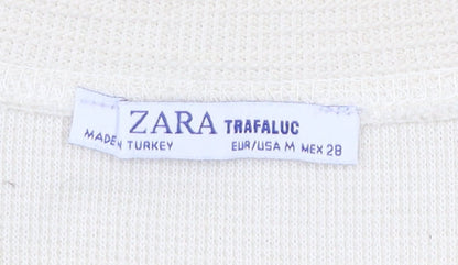 Womens UK Size 12 Zara Beige Pullover Jumper