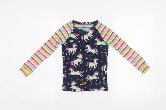 Girls UK Size 8 Years Hatley Multicoloured Pullover T-Shirt