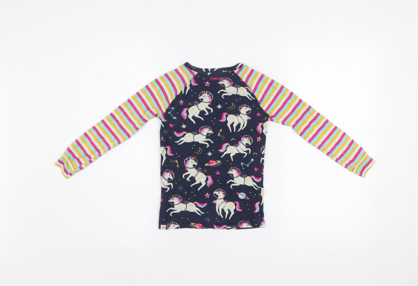 Girls UK Size 8 Years Hatley Multicoloured Pullover T-Shirt