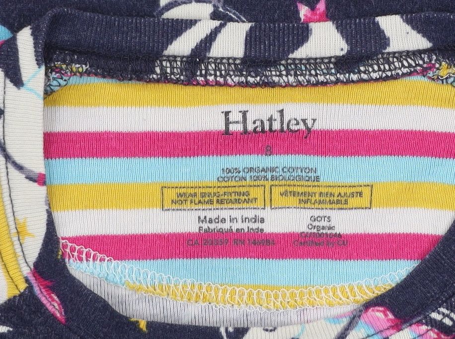 Girls UK Size 8 Years Hatley Multicoloured Pullover T-Shirt