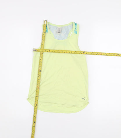 Decathlon Girls Yellow Tank Top 10-11 Years Lightweight Sports Vest