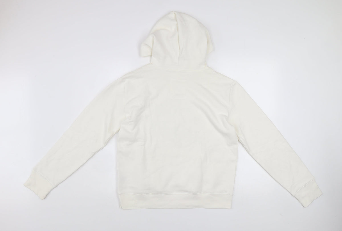 Womens UK Size M Aeropostale White Pullover Hoodie