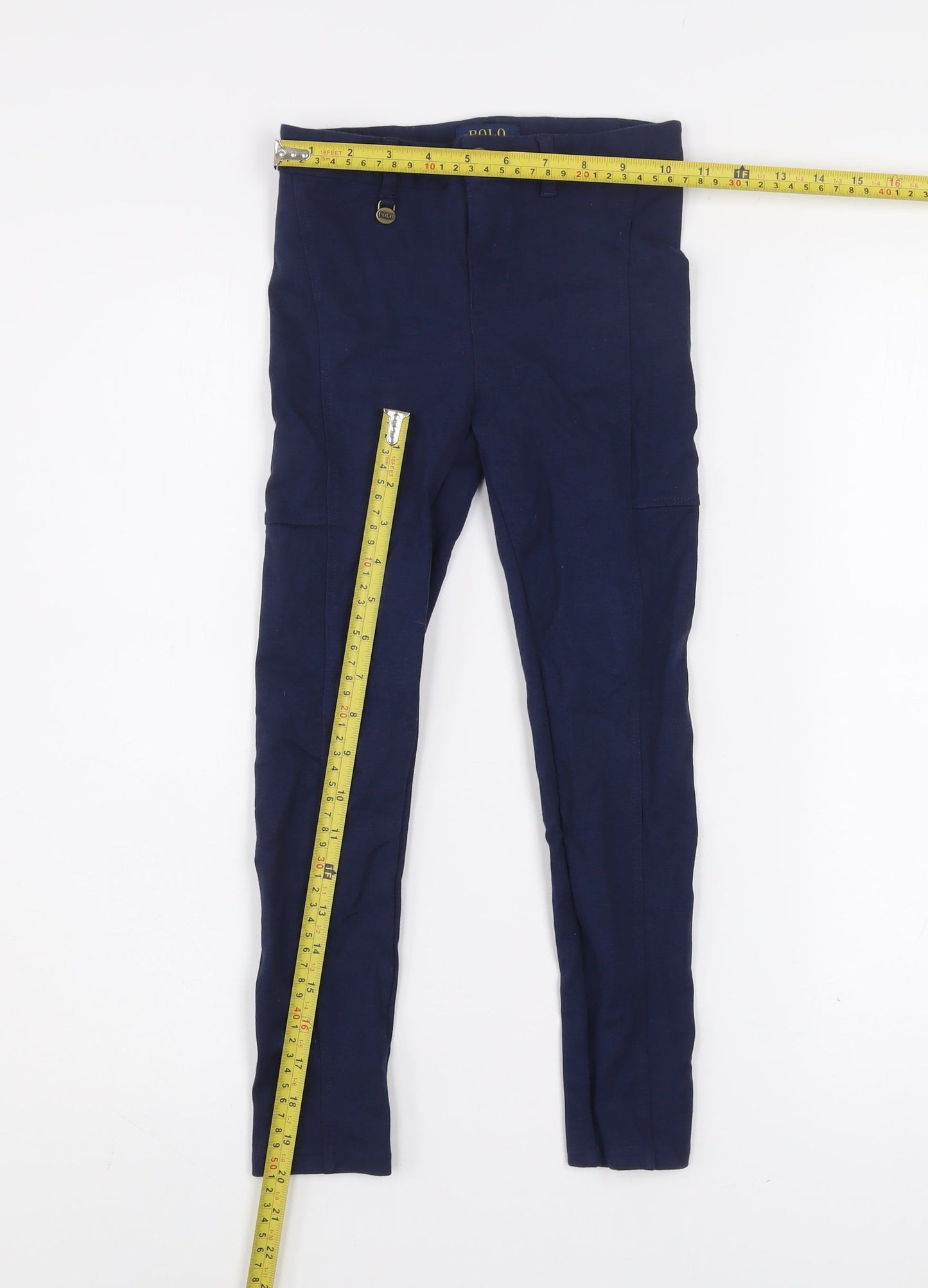 Girls UK Size 6 Years Ralph Lauren Slim Fit Jegging Blue Trousers